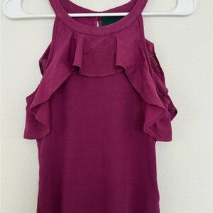 Anthropologie Maeve Magenta Top